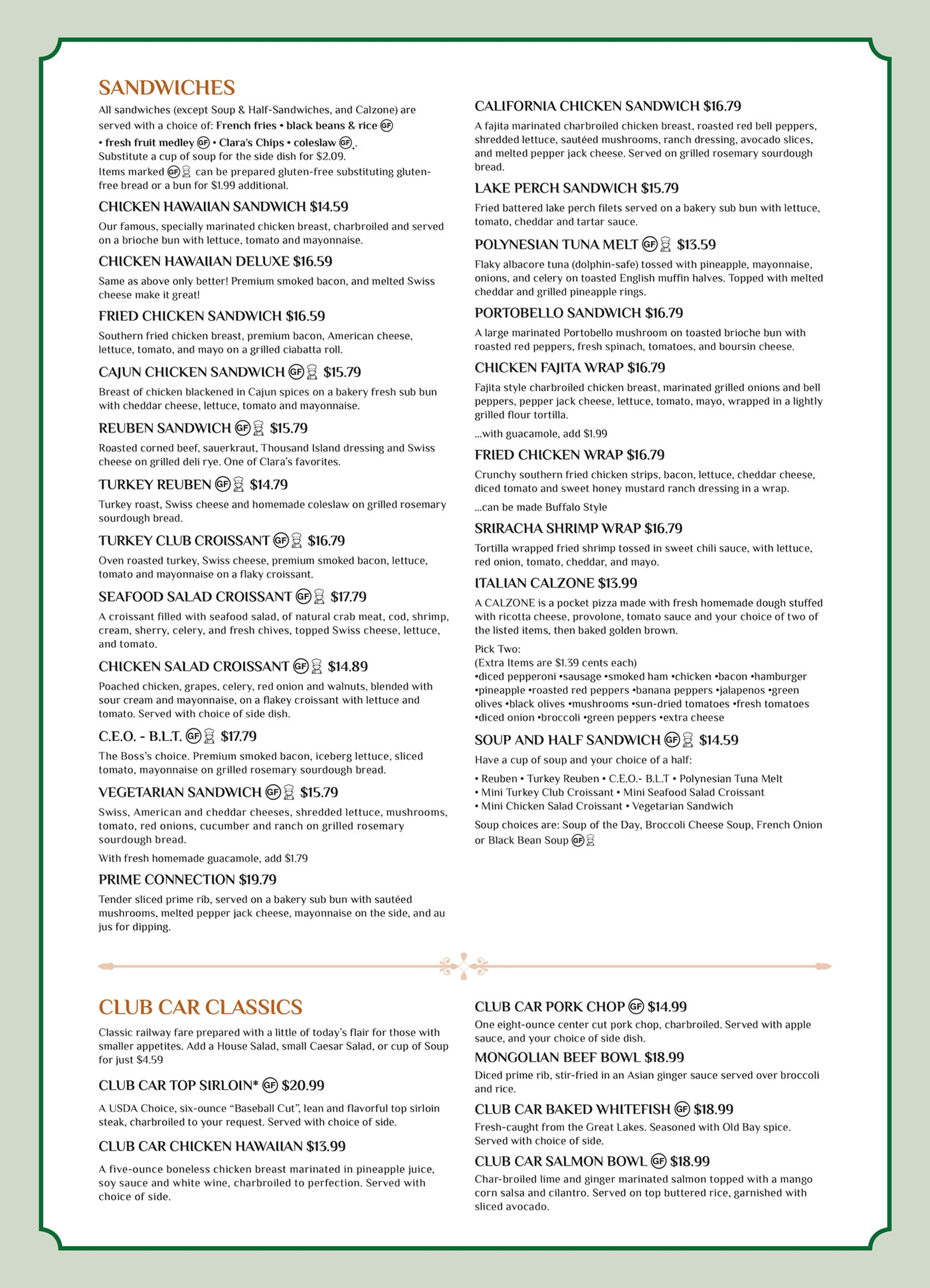 Claras_On_The-River menu 2